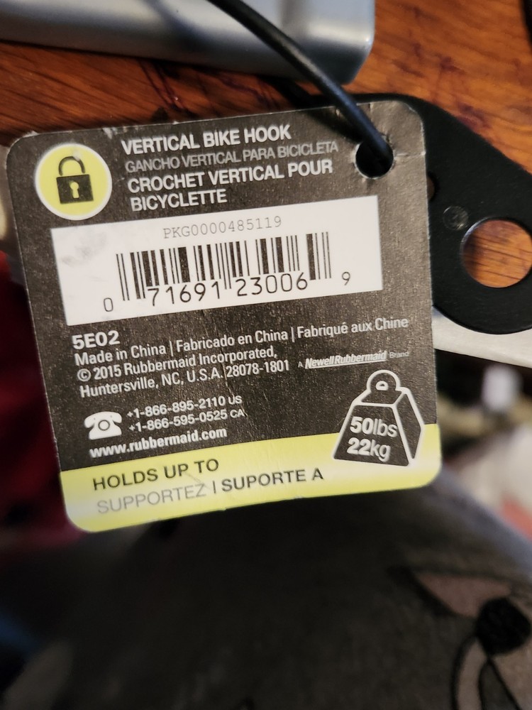 Vertical Bike Hooks