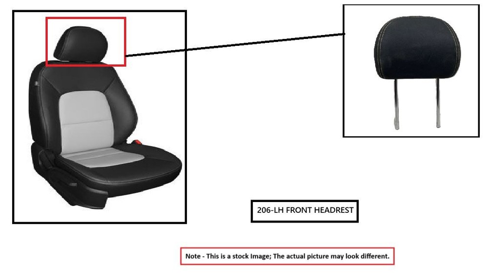 LEFT BLK FRONT HEADREST OEM 2023 GMC ACADIA 84922661