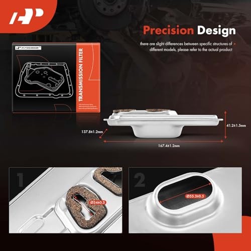 Automatic Transmission Fluid Filter with Pan Gasket, Compatible with Mini