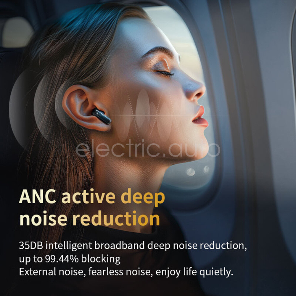 Bluetooth 5.4 Earphone Full Touch Screen TWS Wireless Earbuds Noise Reduction