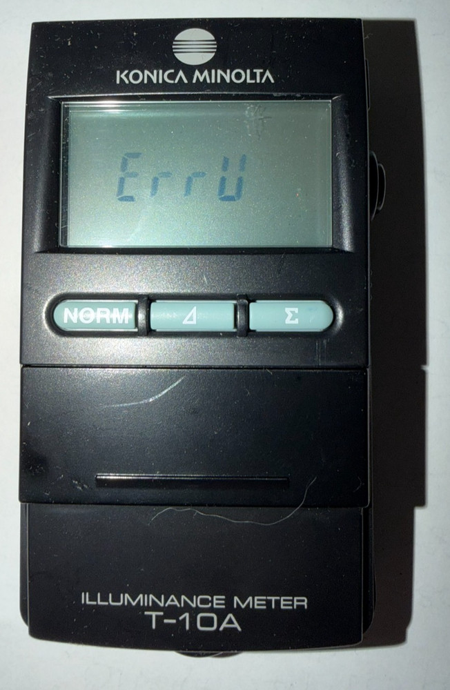 Konica Minolta T-10A Illuminance Meter Light Meter (READ – ERROR)