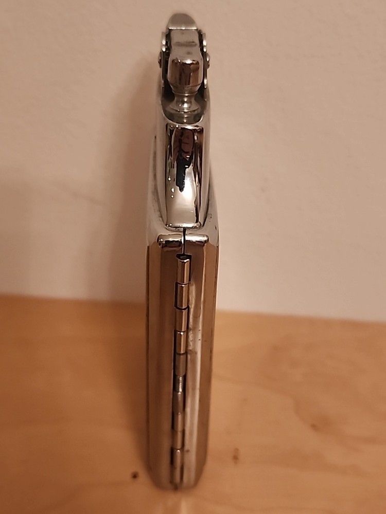 Vintage 1940s Ronson Chrome MasterCase CigaretteCase/Lighter Combo-Art Deco