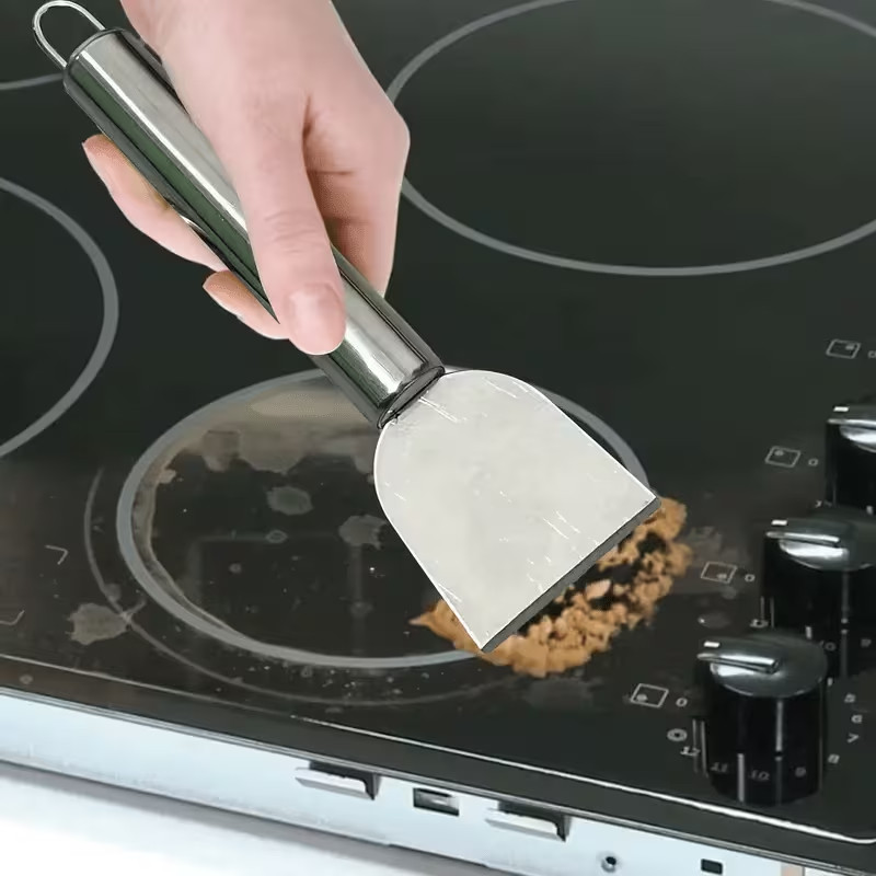 Multi-Purpose Stainless Steel Cleaning Scraper for Kitchen, Bathroom & Home Use