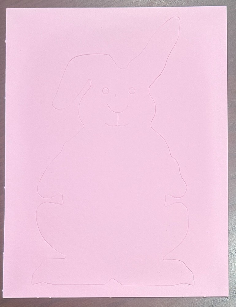 Creative Memories Die Cut - Rabbit - Pink