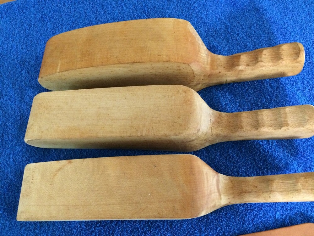 Wooden Panel Beater Slapping Hammers with Leather Straps