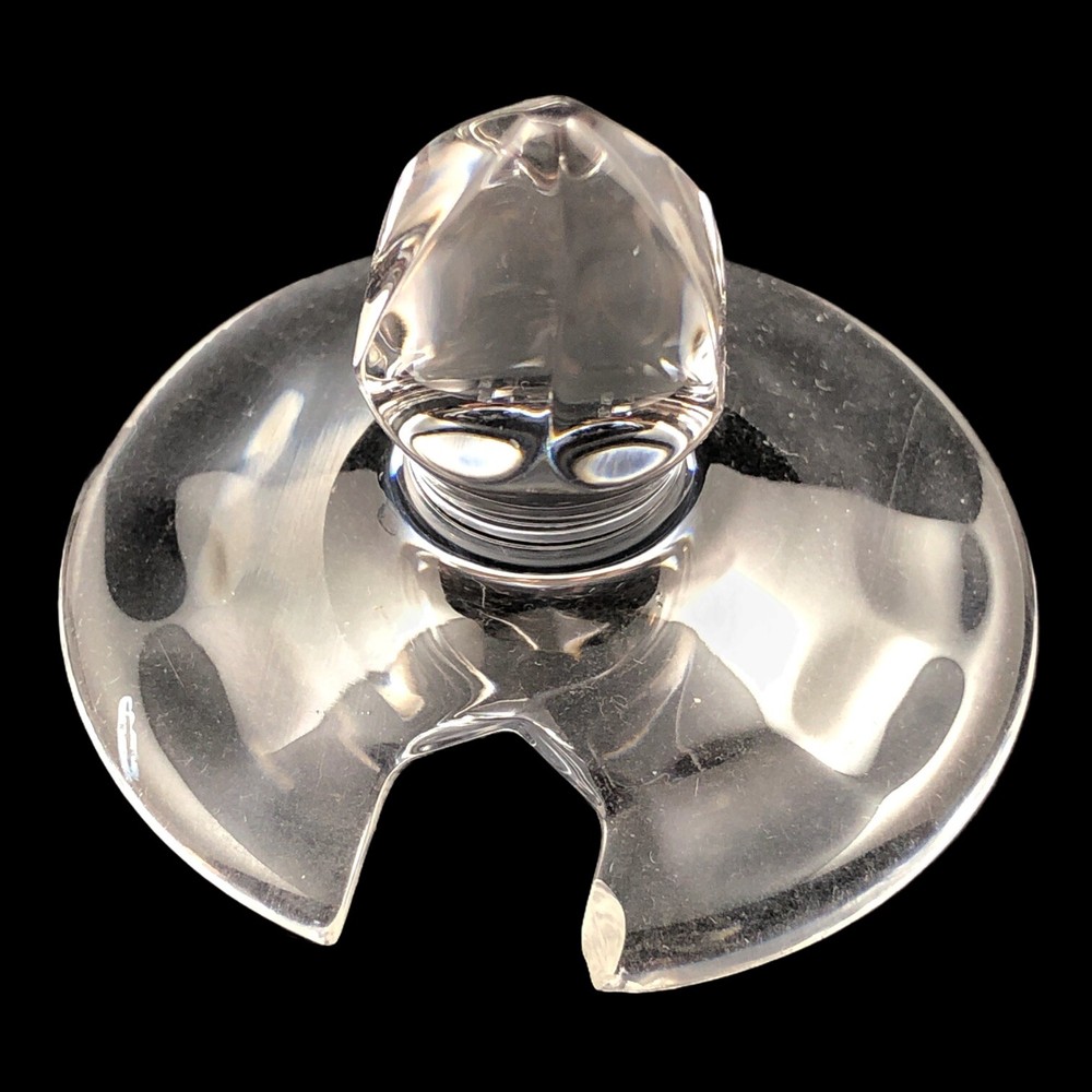Small Cut Crystal Jam Jelly Ginger Jar W/ Lid