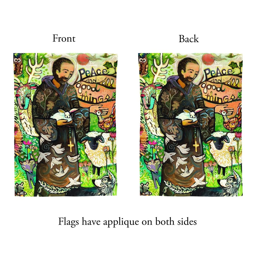 Dicksons St. Francis with Beloved Animals Artistic Fields Polyester Small Gar...