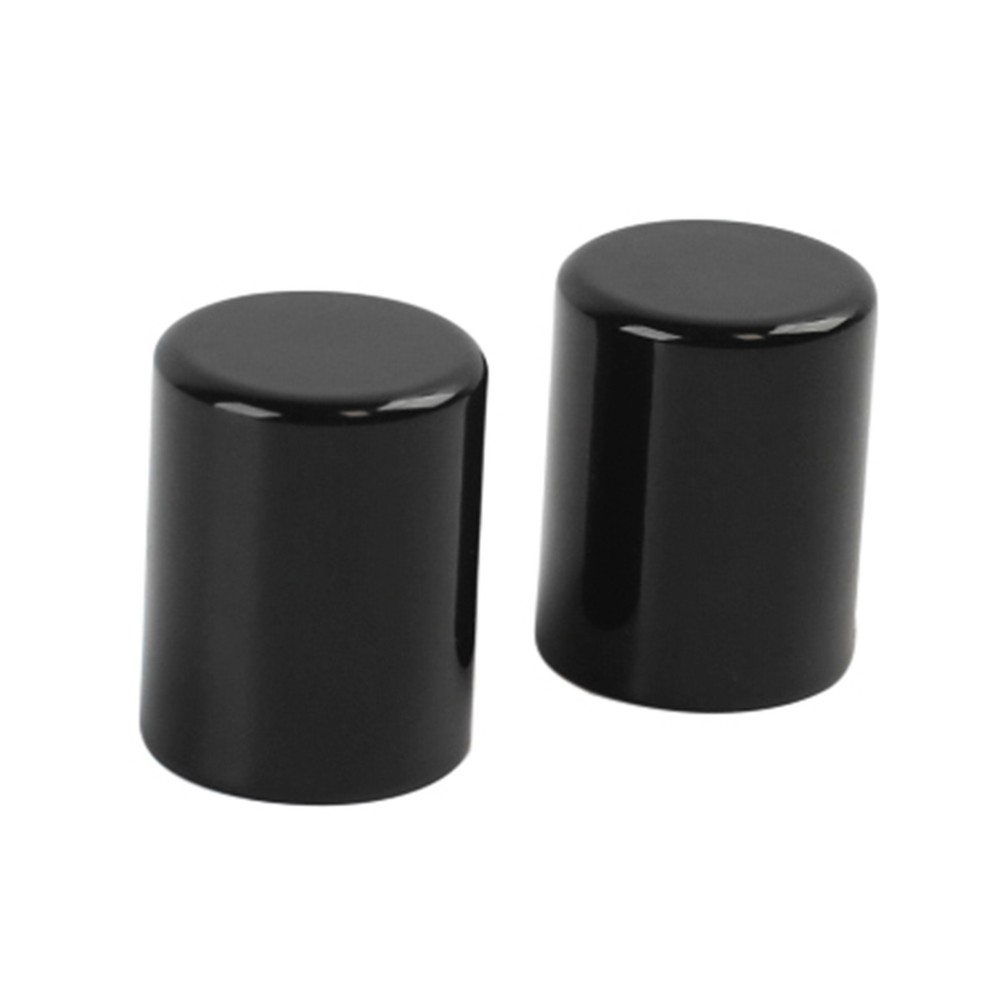 4x Black Docking Hardware Point Covers Magnet Caps For Harley Touring Softail