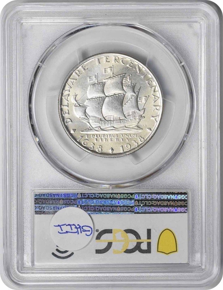 1936 Delaware Commemorative Silver Half MS65 PCGS