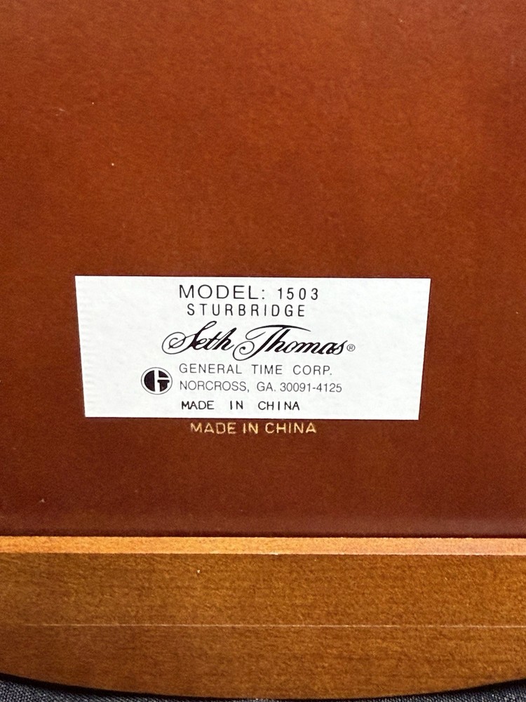 Seth Thomas Tempus Fugit mantel clock