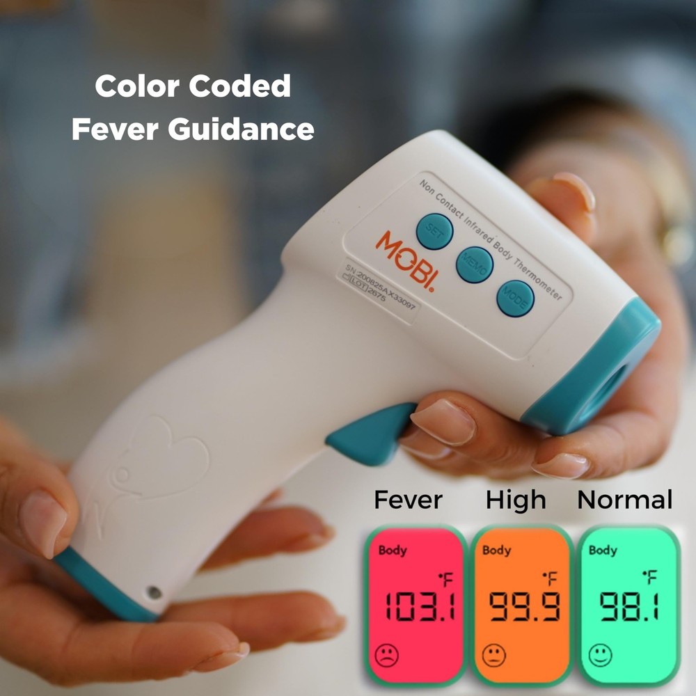 - Non-Contact Forehead Digital Thermometer with Object Temperature Mode - Tou...