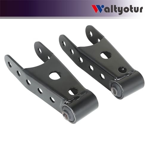 2PCS Black 6400 Lowering Shackle Rear Kit Replacement for Chevy