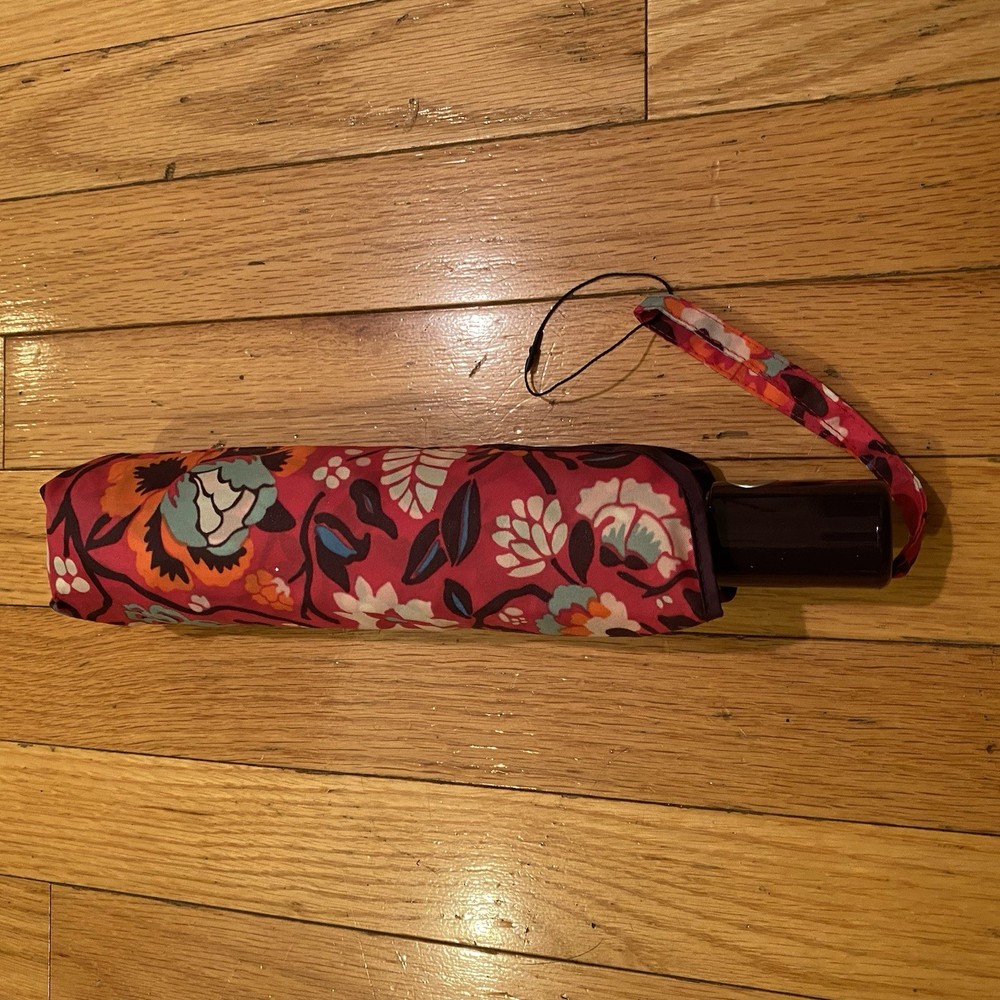 Vera Bradley Umbrella Automatic in Bloom Berry *retired pattern*