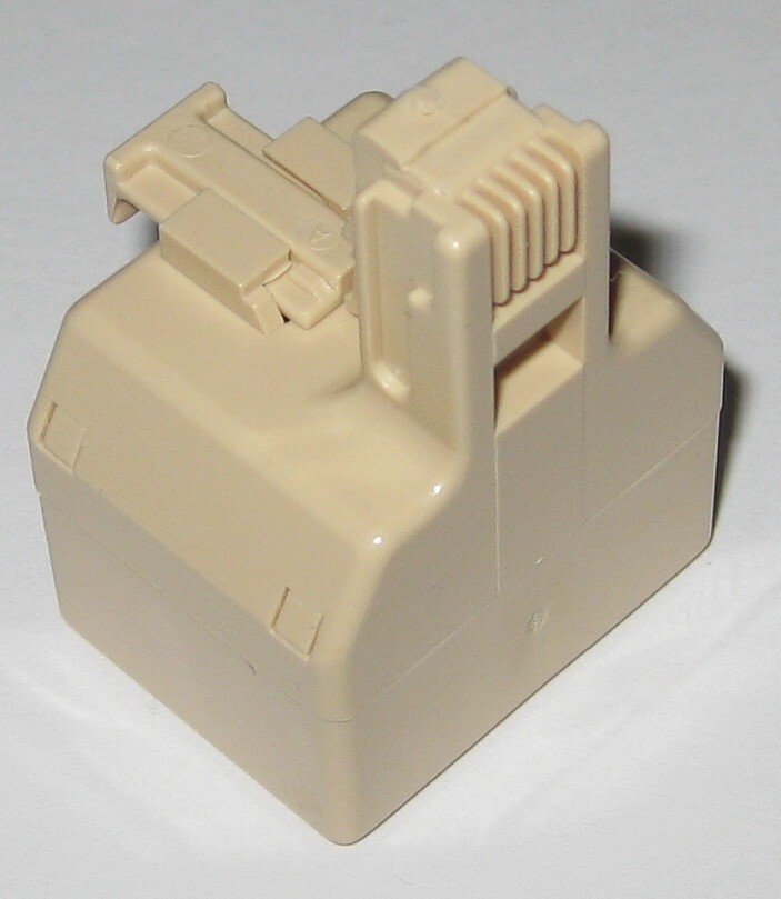 Suttle SE-267B Inline Modular T Adapter for 2 Line 4 Wire Telephone Jack