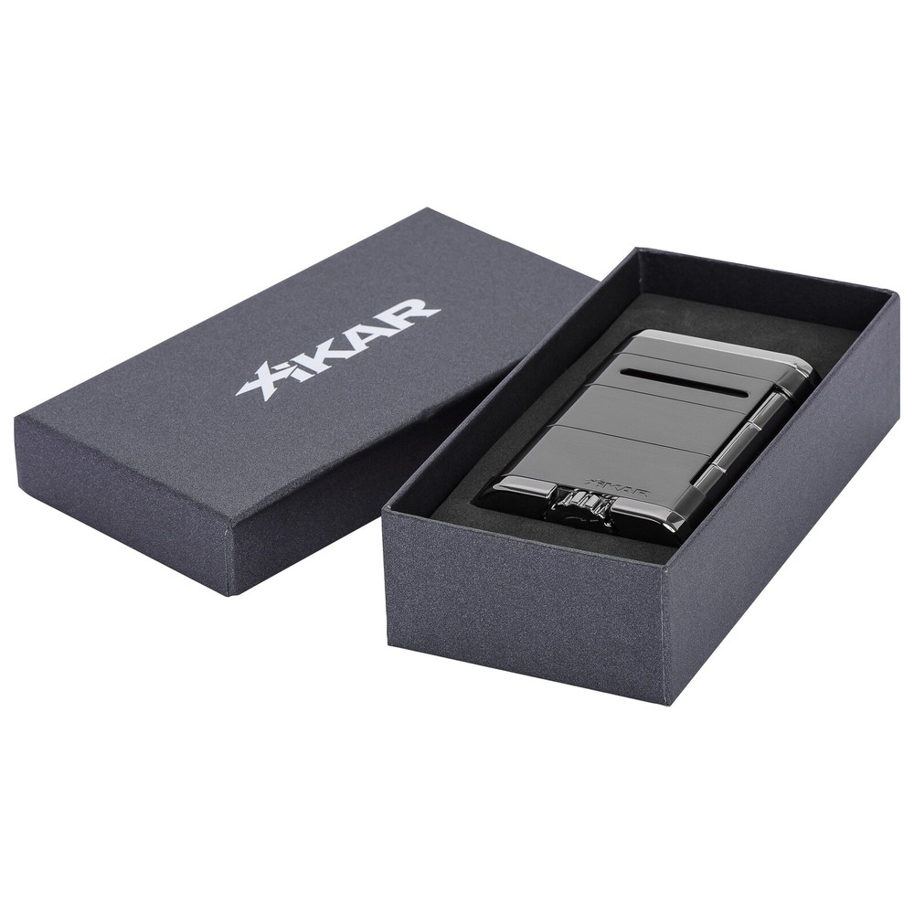 Xikar Allume Triangle Triple Jet-Flame Wind Resistant Lighter XI-535G2