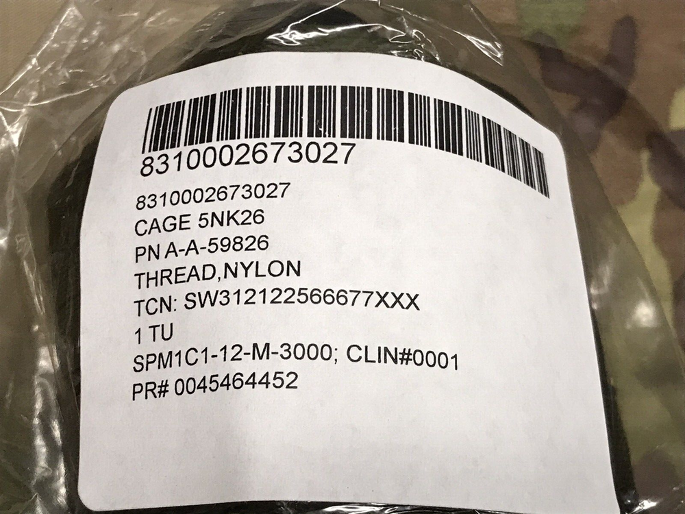 Thread Nylon Olive Drab 1/2 Pound Spool USGI