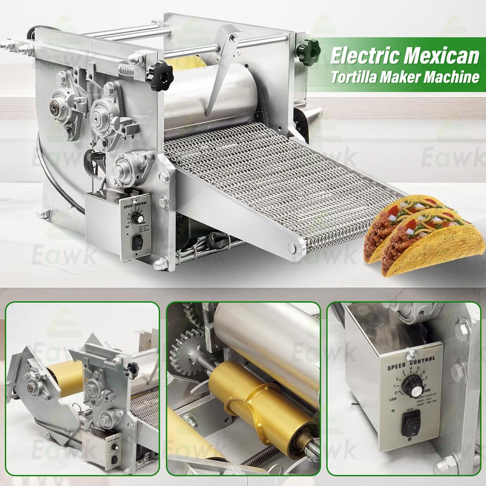 Automatic Corn Flour Chapati Tortilla Making Machine Commercial Roti Bread Maker