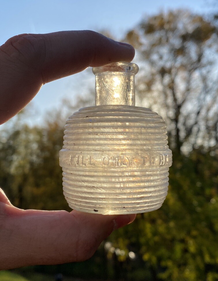 Fill Only To Here Blown Perfume/Cologne Bottle?