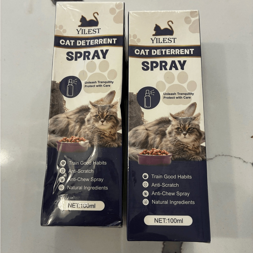 Cat Deterrent Spray - White pack of two