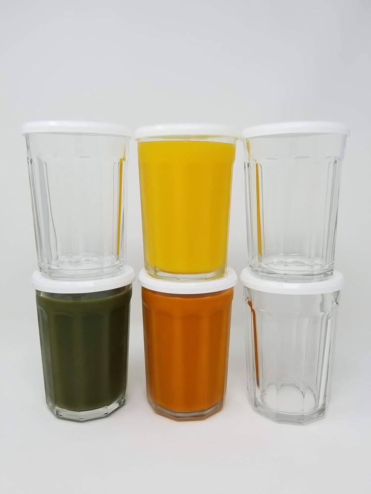 White Plastic Lids fits Luminarc Working Glass 6 Pack