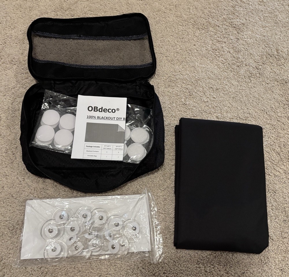 OBdeco 100% Blackout DIY Blinds Kit