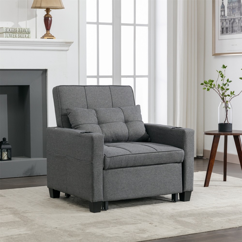 Convertible Sleeper Sofa Bed 3in1 Multi-Function Folding Sofa Bed with USB Ports