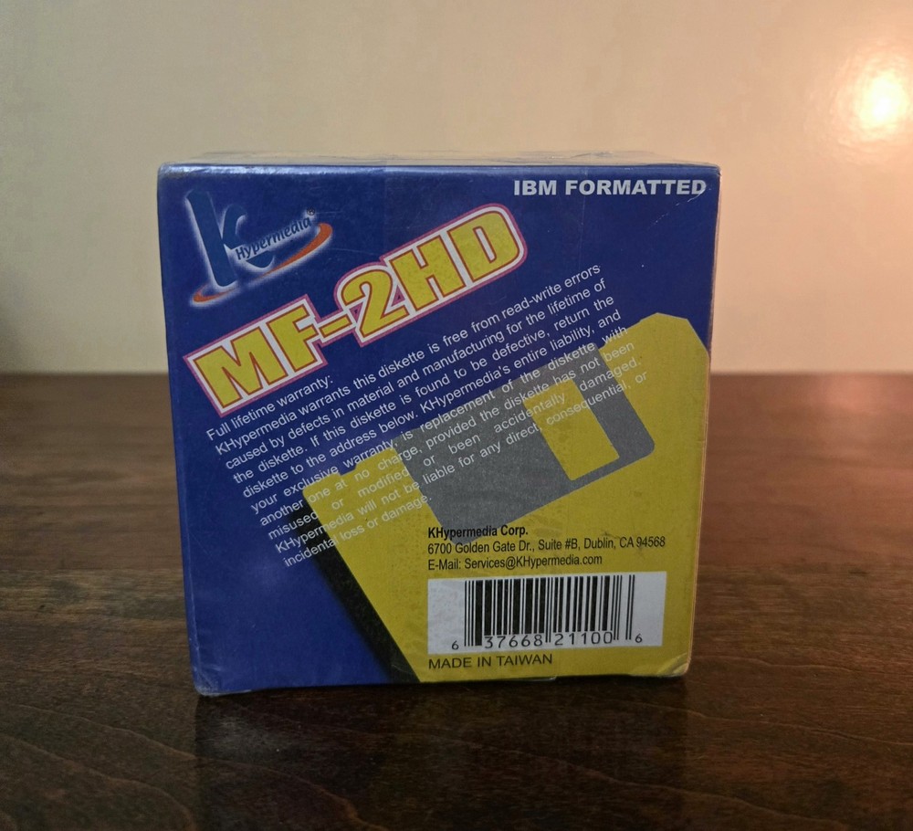 1.44MB IBM Formatted MF-2HD Floppy Diskette 10 Count Pack