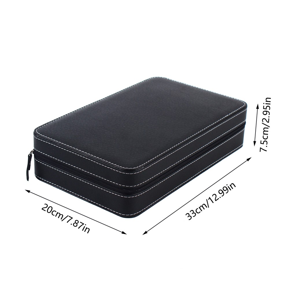 New Multiple Sizes Watch Display Case Storage Box Case | Leather Rounded Corner