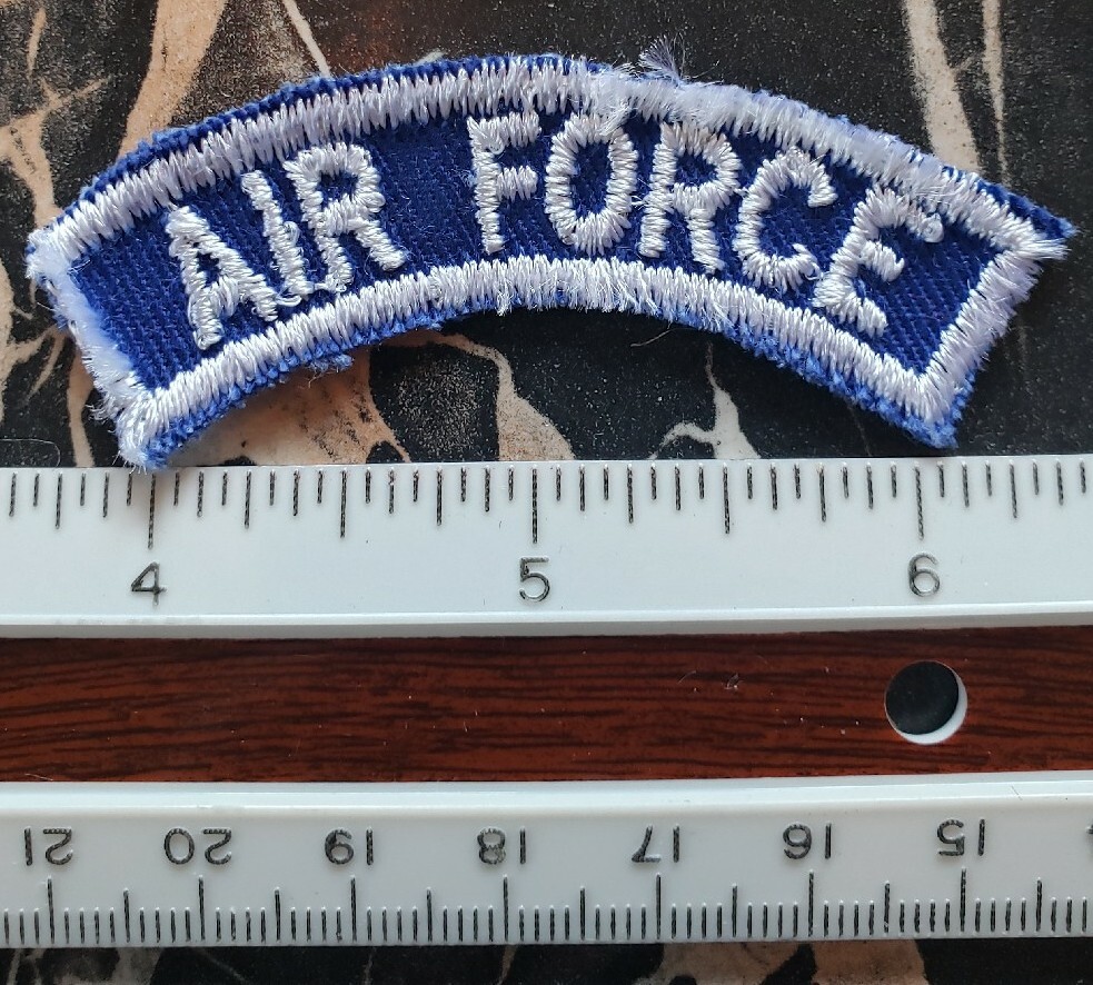 USAF Air Force Tab Arc Cut Rocker Patch