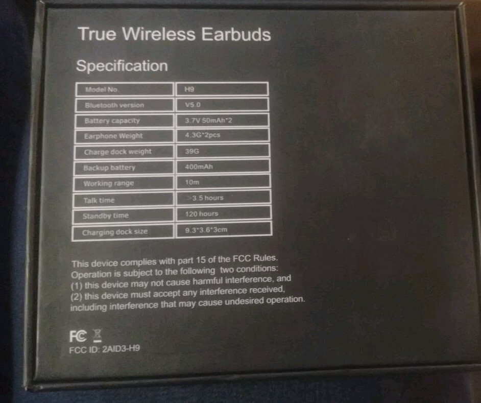 Atune Analog True Wireless Earbuds, Bluetooth 5.0 with USB Charging Case