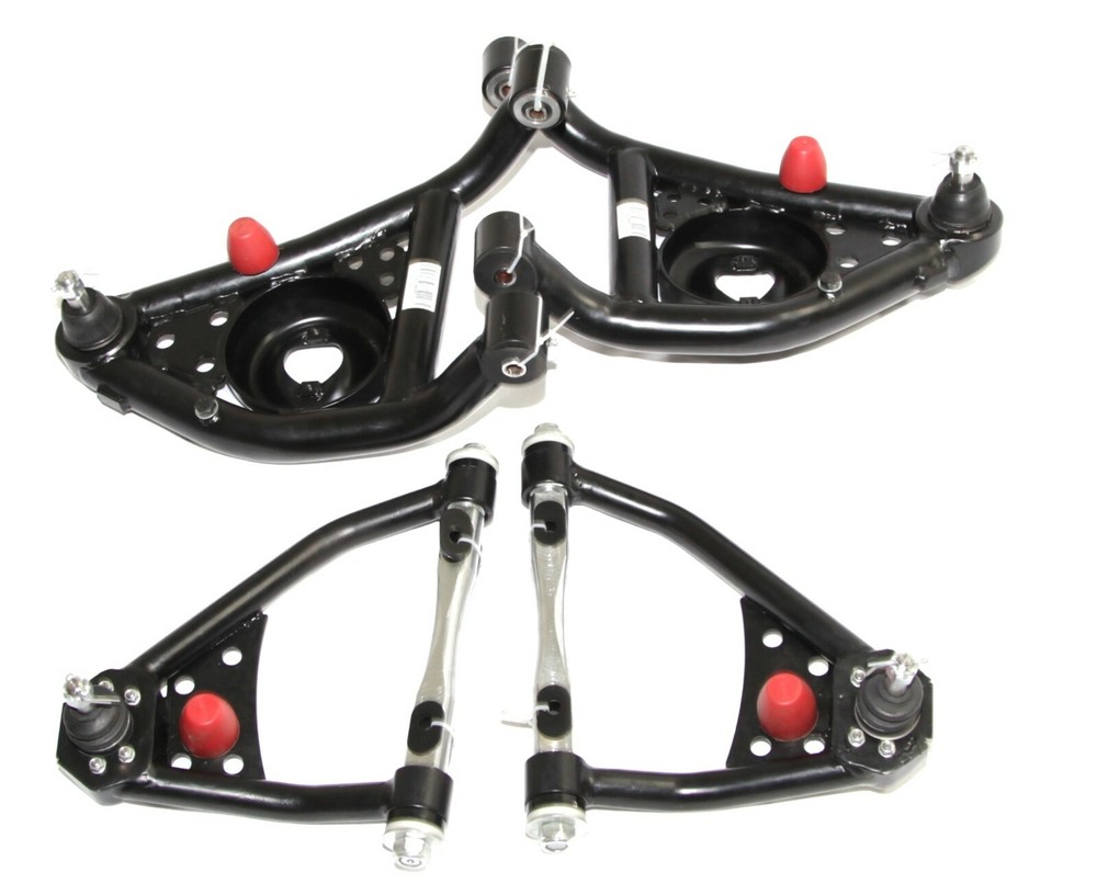 For 67-69 Camaro Firebird 68-74 Nova Black Front Upper&Front Lower Control Arm