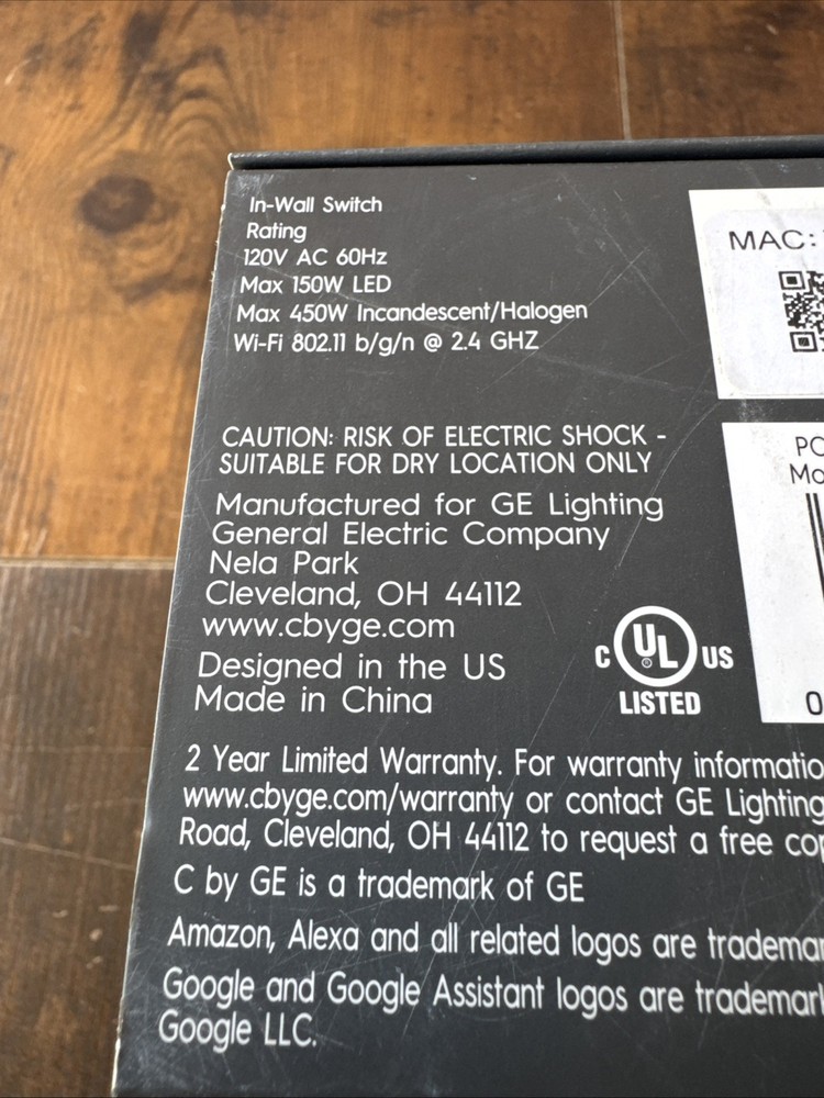 OEM GE Motion Sensing + Dimmer Smart Switch WiFi Switch Replacement App Control