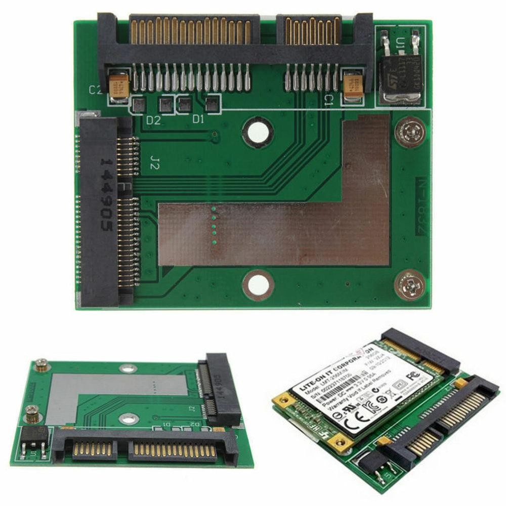 MSATA SSD to SATA Adapter Converter Module Board Support SATA Mini PCIE SSD