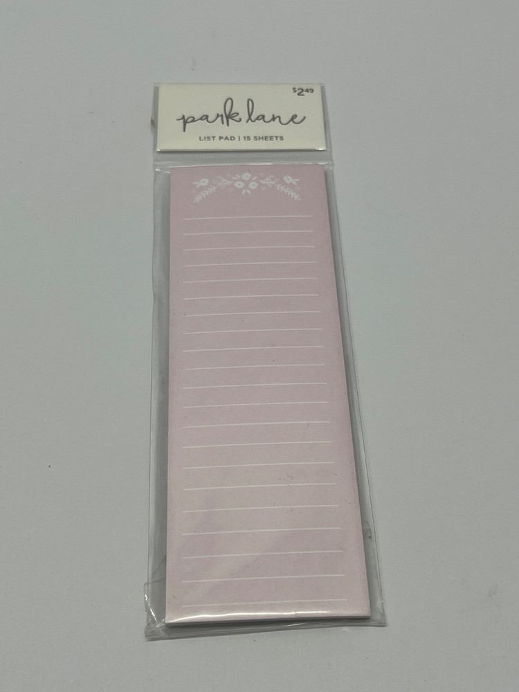 PARK LANE LIST PAD 15 SHEETS