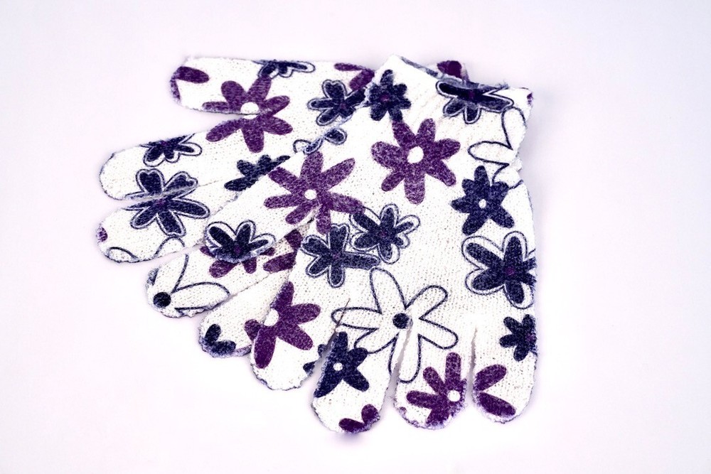 Ideal Bath - Luxury Bath Scrub Gloves Printed Multi-Bundle (6 & 12 Pack)