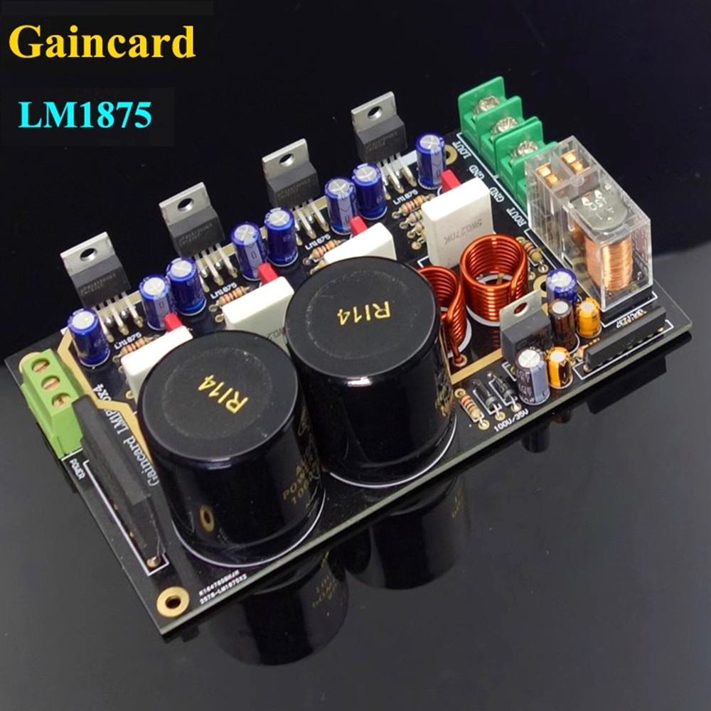 GC Version LM1875 2 Core Parallel Amplifier Board Double-Sided Gold-Sunk Board