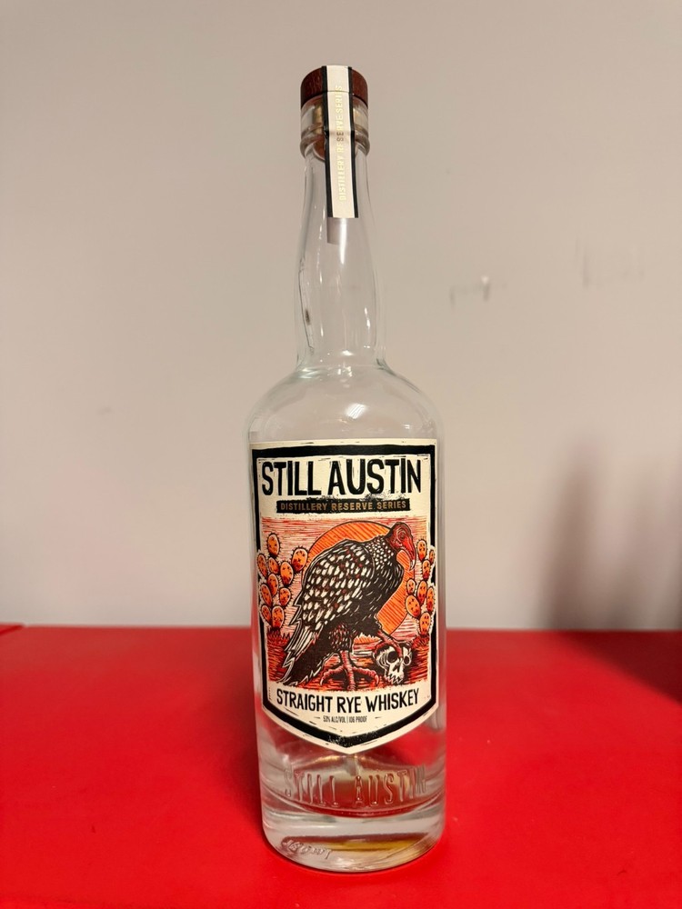 Still Austin Ruby Red Empty Bourbon Bottle Stacey Swann Artwork Rare!!