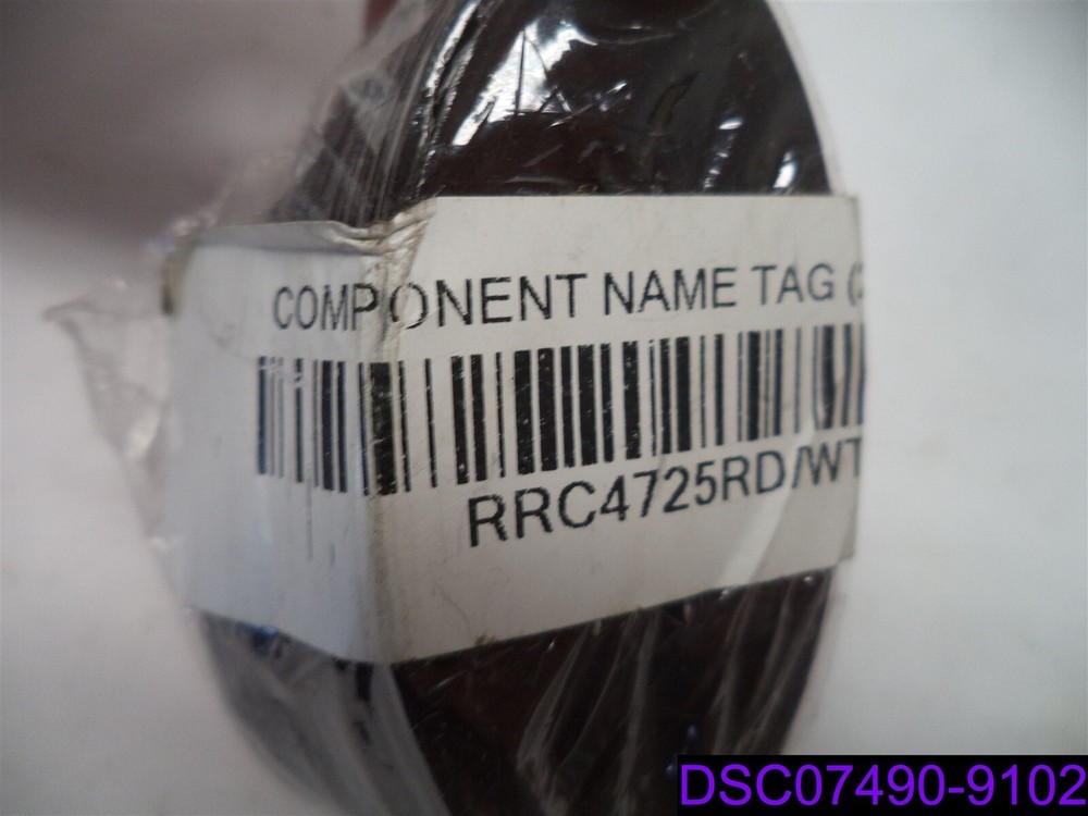 Qty = 20: Red and White Component Name Tags RRC4725RD/WT