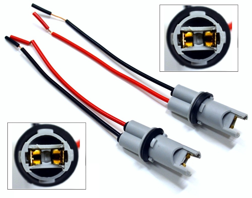 Universal Pigtail Wire Female Socket 168 T10 PGL Front Side Marker Light Plug G