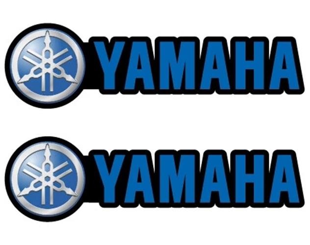 2X YAMAHA BLUE Sticker Decal XV