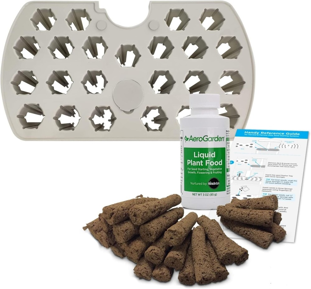 AeroGarden Seed Starting System for Harvest Models Includes 3Oz Patented Liquid