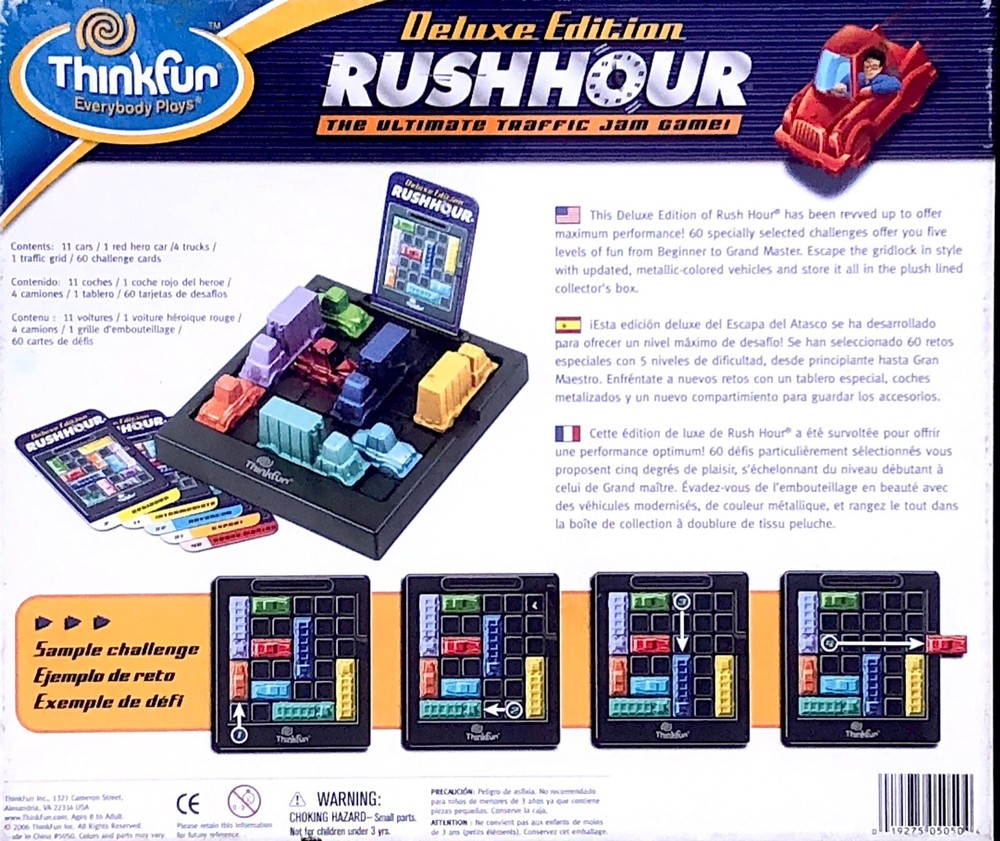 Rush Hour Traffic Jam Deluxe Edition Replacement Pieces Think Fun Logic Game