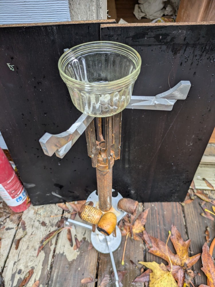 Trench Art Bazooka Shell Table Designed Ashtray Stand Holder Rack Unique!