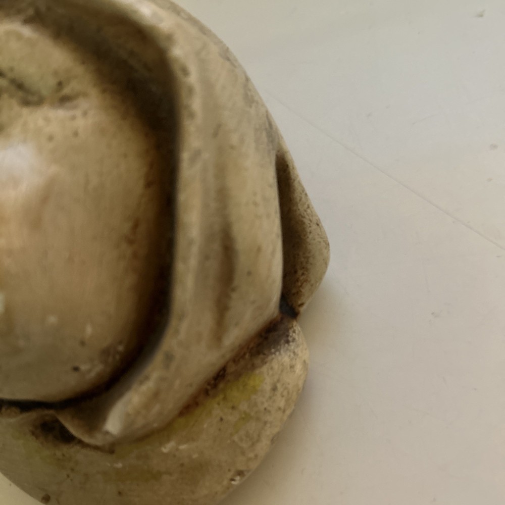 Antique Monk Face/Head Match Holder