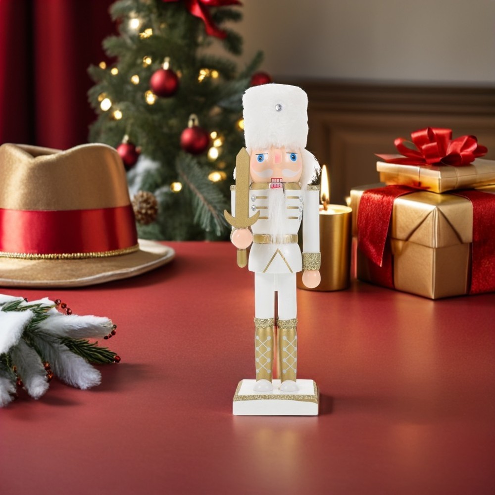 Nutcrackers Figures Fireplace Table Mantel Decorations Christmas Top