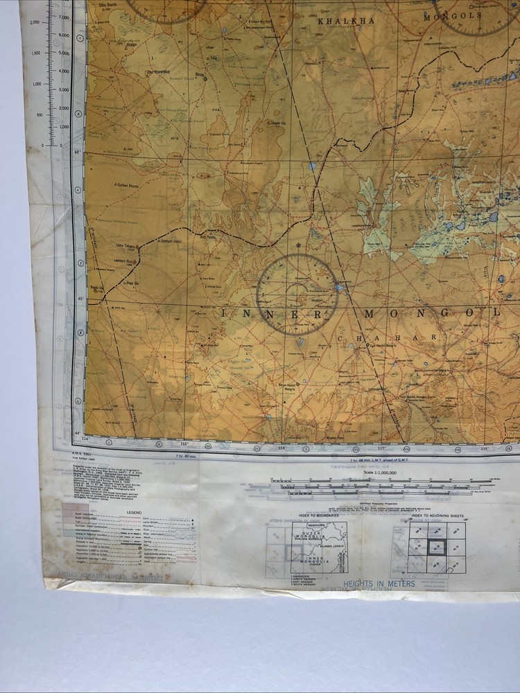AAF CLOTH CHART Eastern Asia 1943