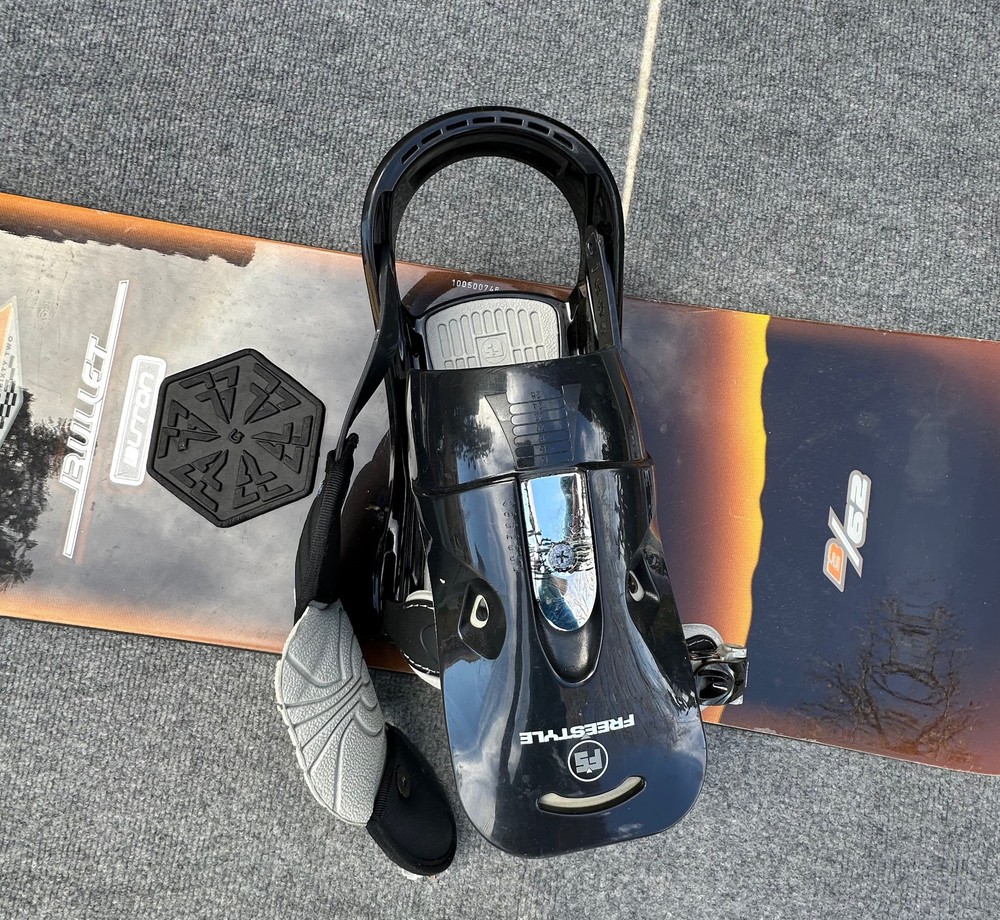Burton Bullet Snowboard With Bindings.