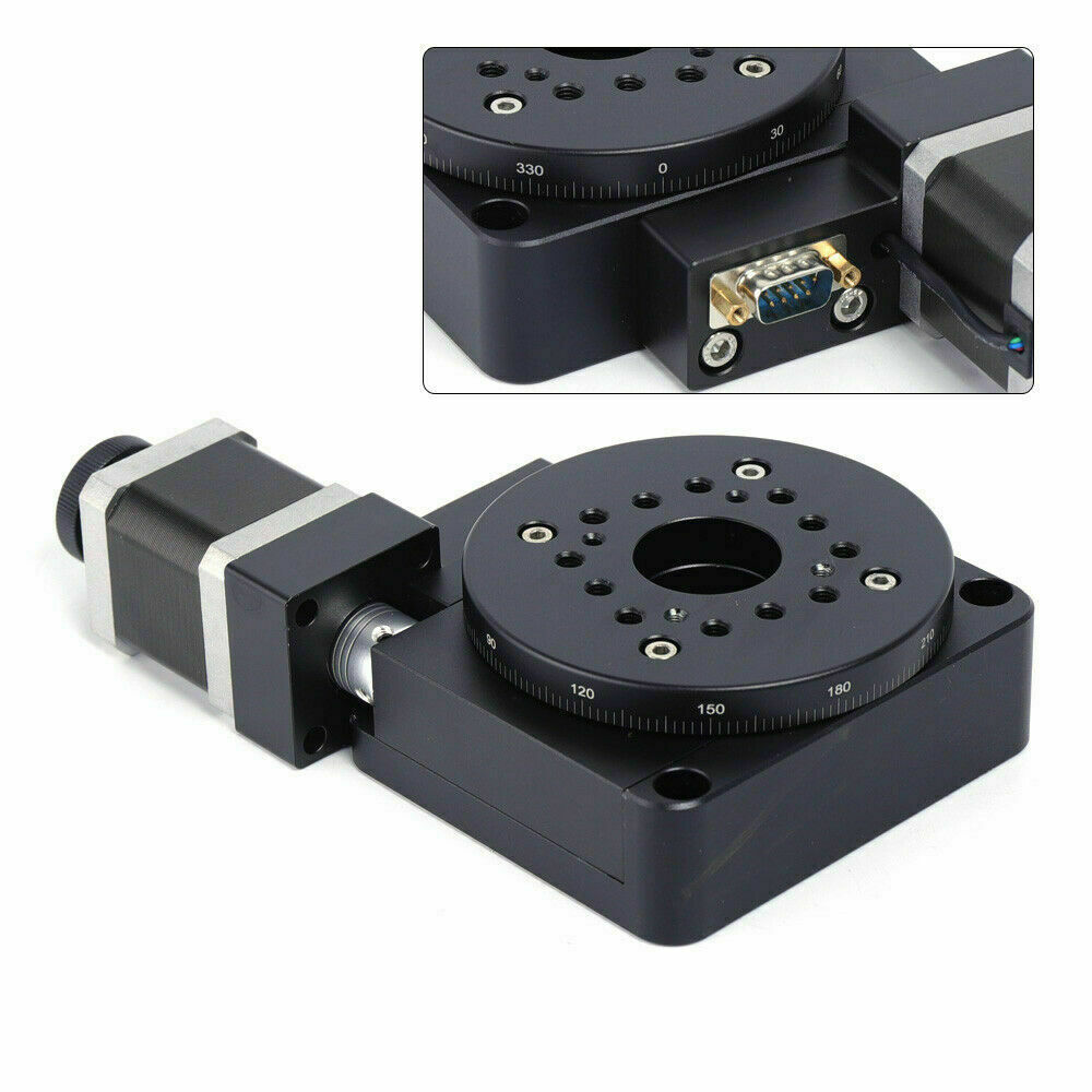 Motorized Rotation Stage Optical Rotary Table Electric Rotation Diameter 100mm