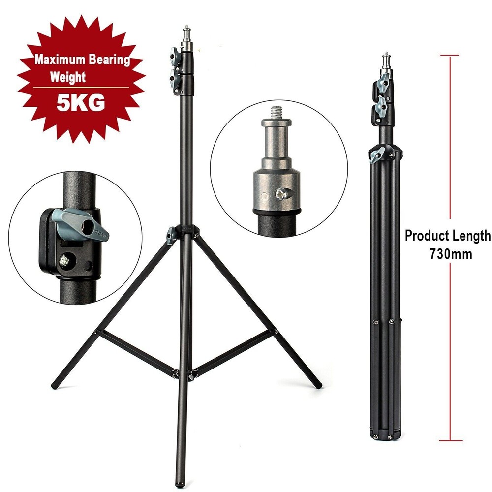 Portable Adjustable 2M Light Stand Tripod For Studio Photo Flash LED Lighting