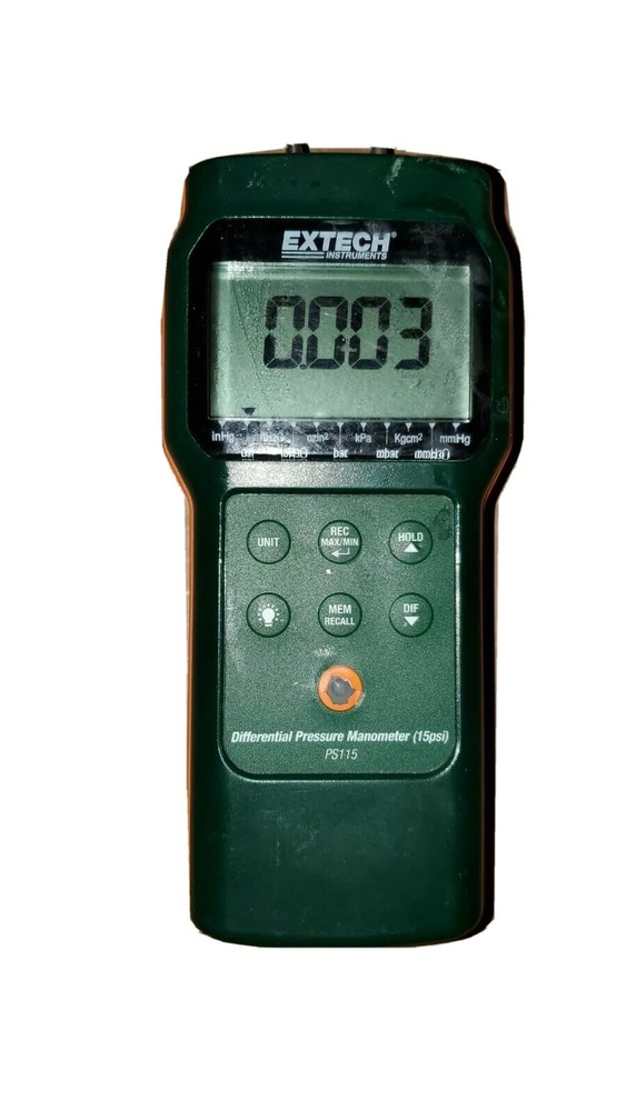 Differential Pressure Manometer EXTECH PS115   15 MAX PSI